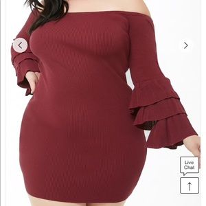 ❌PRICE FIRM❌ Off the Shoulder Ruffle Sleeve Dress